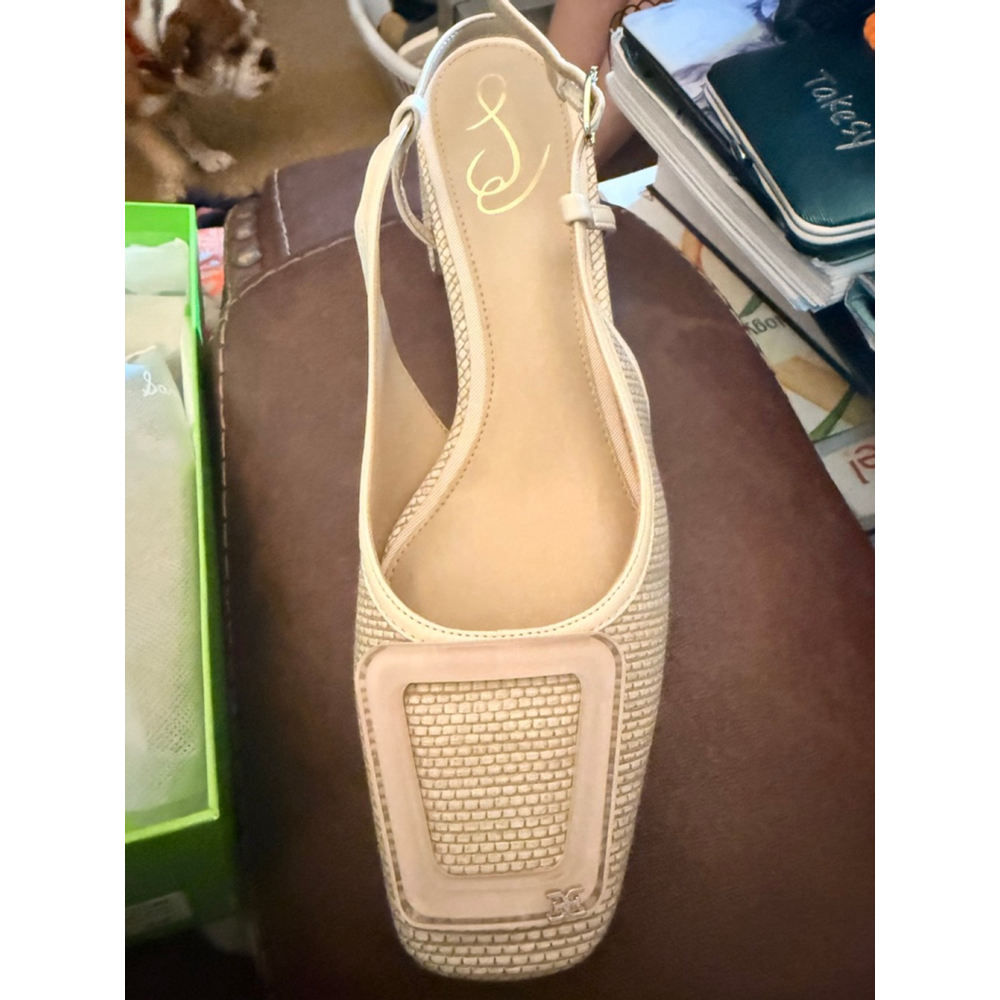 Women's Sam Edelman Tracie Heels Size 8.5M Beige Nude item 0001 - Picture 5 of 9